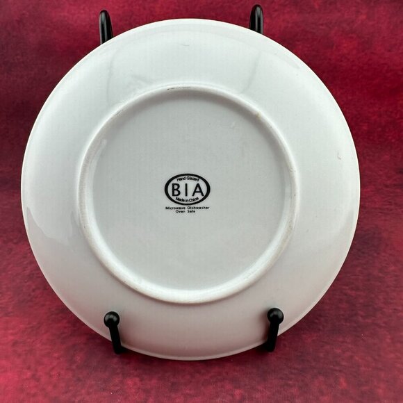 BIA CORDON BLEU SNOWMAN CHRISTMAS SET OF 4 PORCELAIN PLATES - Picture 8 of 9